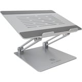 ICY BOX IB-NH300 Supporto per computer portatile Argento 43,2 cm (17"), Stand grigio, Supporto per computer portatile, Argento, Alluminio, Silicone, 43,2 cm (17"), 3 kg, 15 cm