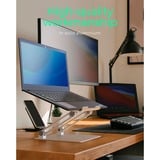 ICY BOX IB-NH300 Supporto per computer portatile Argento 43,2 cm (17"), Stand grigio, Supporto per computer portatile, Argento, Alluminio, Silicone, 43,2 cm (17"), 3 kg, 15 cm