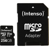 Intenso UHS-I Professional 256 GB microSDXC, Scheda di memoria Nero