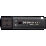 Kingston IronKey Locker+ 50 G2 256 GB, Chiavetta USB antracite
