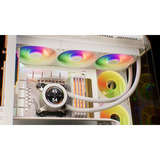 Krux HydroGlance 360 LCD White, Raffreddamento ad acqua bianco