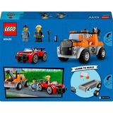 LEGO City 60435 Autogrù e Officina Auto Sportive Giocattolo, Giochi da Meccanico Bambini 4+ con Camion e Macchina da Costruire, Giochi di costruzione Giochi da Meccanico Bambini 4+ con Camion e Macchina da Costruire, Set da costruzione, 4 anno/i, Plastica, 101 pz, 366 g