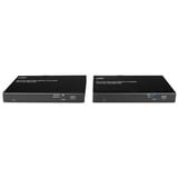 Lindy 38349 moltiplicatore AV Trasmettitore e ricevitore AV Nero, Estensione HDMI Nero, 3840 x 2160 Pixel, Trasmettitore e ricevitore AV, 70 m, Cablato, Nero, HDCP