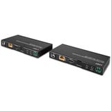 Lindy 38349 moltiplicatore AV Trasmettitore e ricevitore AV Nero, Estensione HDMI Nero, 3840 x 2160 Pixel, Trasmettitore e ricevitore AV, 70 m, Cablato, Nero, HDCP