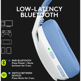 Logitech G435 LIGHTSPEED, Cuffia da gioco bianco