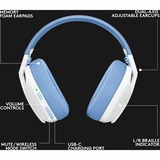 Logitech G435 LIGHTSPEED, Cuffia da gioco bianco
