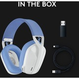 Logitech G435 LIGHTSPEED, Cuffia da gioco bianco