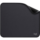 Logitech Mouse Pad Studio Series Grafite, Tappetino per mouse Nero, Grafite, Tinta unita, Nylon, Poliestere, Gomma, Barra appoggiaferro antiscivolo