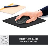 Logitech Mouse Pad Studio Series Grafite, Tappetino per mouse Nero, Grafite, Monocromatico, Nylon, Poliestere, Gomma, Barra appoggiaferro antiscivolo