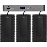 OWC OWCTB4HUB5P replicatore di porte e docking station per notebook Cablato Thunderbolt Grigio grigio/Nero, Cablato, Thunderbolt, Grigio, Space Gray, 40 Gbit/s, Alluminio, Plastica