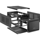 Sharkoon QB One Nero, Chassis Tower Nero, PC, Nero, Mini-ITX, 15 cm, 31,5 cm, 14,5 cm