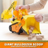Spin Master Rubble & Crew, Veicolo da lavoro Deluxe di Rubble, Bulldozer da cantiere con luci, suoni e personaggio, giocattoli per bambini e bambine dai 3 anni in su,  veicolo da gioco Rubble & Crew, Veicolo da lavoro Deluxe di Rubble, Bulldozer da cantiere con luci, suoni e personaggio, giocattoli per bambini e bambine dai 3 anni in su, Scavatrice, 3 anno/i, LR44, Plastica, Multicolore