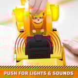 Spin Master Rubble & Crew, Veicolo da lavoro Deluxe di Rubble, Bulldozer da cantiere con luci, suoni e personaggio, giocattoli per bambini e bambine dai 3 anni in su,  veicolo da gioco Rubble & Crew, Veicolo da lavoro Deluxe di Rubble, Bulldozer da cantiere con luci, suoni e personaggio, giocattoli per bambini e bambine dai 3 anni in su, Scavatrice, 3 anno/i, LR44, Plastica, Multicolore