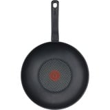 Tefal Resist D5261932 padella Wok/padella per cottura al salto Rotondo Nero, Rotondo, Wok/padella per cottura al salto, Nero, Titanio, 175 °C, Alluminio