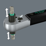 Wera Chiave dinamometrica con quadrato passante Click-Torque Lock A 6 R/L Nero/Verde