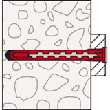 fischer Tassello a gambo lungo HybridPower 10x90 FUS rosso/grigio
