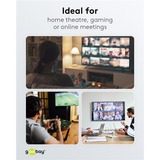 goobay Selettore HDMI manuale 2 a 1 (4K @ 30Hz), Switch HDMI Nero