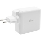 i-tec USB-C Travel Charger 60W + USB-A Port 18W, Caricabatterie bianco, Interno, AC, 20 V, 3 A, Bianco
