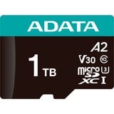 ADATA AUSDX1TUI3V30SA2-RA1 memoria flash 1 TB MicroSDXC UHS-I Classe 10, Scheda di memoria 1 TB, MicroSDXC, Classe 10, UHS-I, 100 MB/s, 85 MB/s