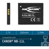 Ansmann A-Can NB-11L Ioni di Litio 600 mAh 600 mAh, 3,7 V, Ioni di Litio, 1 pezzo(i)