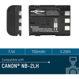 Ansmann Li-Ion battery packs A-CAN NB 2 LH Ioni di Litio 720 mAh 720 mAh, 7,4 V, Ioni di Litio, Vendita al dettaglio