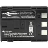 Ansmann Li-Ion battery packs A-CAN NB 2 LH Ioni di Litio 720 mAh, Batteria fotocamera 720 mAh, 7,4 V, Ioni di Litio, Vendita al dettaglio