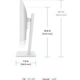 BenQ GW2486TC Monitor PC 60,5 cm (23.8") 1920 x 1080 Pixel Full HD Bianco, Monitor LED bianco, 60,5 cm (23.8"), 1920 x 1080 Pixel, Full HD, 5 ms, Bianco