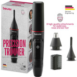 Beurer MN3X Precision Trimmer, Tagliapeli Naso ed Orecchie Nero