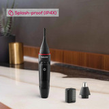Beurer MN3X Precision Trimmer, Tagliapeli Naso ed Orecchie Nero