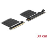 DeLOCK Scheda Riser PCI E 4.0 x16>x16 Slot 90° con cavo 30cm, Scheda di montaggio Nero