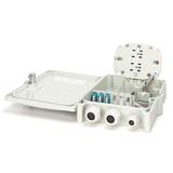 Digitus Custodia di collegamento FTTH/FTTB, equipaggiata, OS2, 12 fibre, Scatola di giunzione grigio