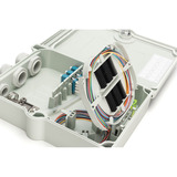 Digitus Custodia di collegamento FTTH/FTTB, equipaggiata, OS2, 12 fibre, Scatola di giunzione grigio