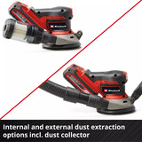 EINHELL Levigatrice orbitale professionale a batteria TP-RS 18/32 Li BL-Solo, 18 Volt, Levigatrice orbitale casuale rosso/Nero