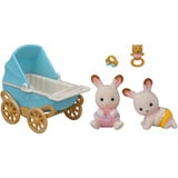 EPOCH Sylvanian Families - Gemelli Coniglietti di Cioccolato con Passeggino, Giochi di costruzione 