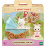 EPOCH Sylvanian Families - Gemelli Coniglietti di Cioccolato con Passeggino, Giochi di costruzione 