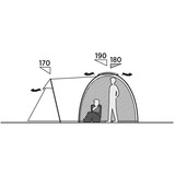 Easy Camp 120489 Kinn 5, Tenda verde oliva