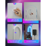 Govee Neon Rope Light 2 Clips, Supporto bianco