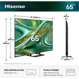 Hisense ULED 65E8S MiniLED, QLED TV Nero/grigio scuro