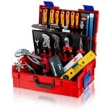KNIPEX 00 21 19 LB E, Set di strumenti rosso