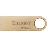 Kingston DataTraveler 512GB 220MB/s Drive USB 3.2 Gen 1 in Metallo SE9 G3, Chiavetta USB oro, 512 GB, USB tipo A, 3.2 Gen 1 (3.1 Gen 1), 220 MB/s, Senza coperchio, Oro