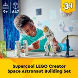 LEGO Creator 31152 3in1 Astronauta Trasformabile in Cane Giocattolo o in Astronave, Giochi da Costruire per Bambini di 9+, Giochi di costruzione Giochi da Costruire per Bambini di 9+, Set da costruzione, 9 anno/i, Plastica, 647 pz, 942 g
