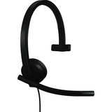 Logitech H570e Mono, Headset Nero