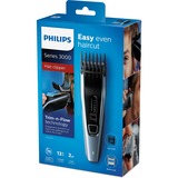 Philips Serie 3000 Regolacapelli HC3530/15, Tagliacappelli argento, Nero, Blu, 0,5 mm, 2,3 cm, 4,1 cm, Acciaio inox, CA/Batteria