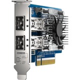 QNAP QXG-25G2SF-CX6 scheda di rete e adattatore Interno Fibra 25000 Mbit/s Interno, Cablato, PCI Express, Fibra, 25000 Mbit/s