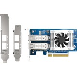 QNAP QXG-25G2SF-CX6 scheda di rete e adattatore Interno Fibra 25000 Mbit/s Interno, Cablato, PCI Express, Fibra, 25000 Mbit/s