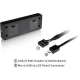 Thermaltake LCD Screen Kit Black Tower 300 / Ceres 330, Display, Visualizzazione Nero