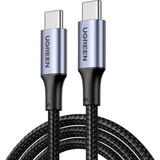 UGREEN 70427 cavo USB USB 2.0 1 m USB C 0,48 Gbit/s 100 W Nero, Argento Nero, 1 m, USB C, USB C, USB 2.0, 0,48 Gbit/s, Nero, Argento