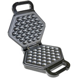 Unold Bobby 1 waffle 700 W Nero, Argento, Cialde accaio/Nero, 1 waffle, Esagonale, Nero, Argento, Plastica, Acciaio inox, 0,7 m, Nero