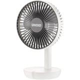 Unold Breezy, Ventilatore bianco/grigio, Ventilatore domestico con pale, Grigio, Bianco, Tavolo, Plastica, Pulsanti, Bianco