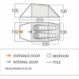 Vango TETXENON0000001, F10 Xenon UL 2 verde scuro